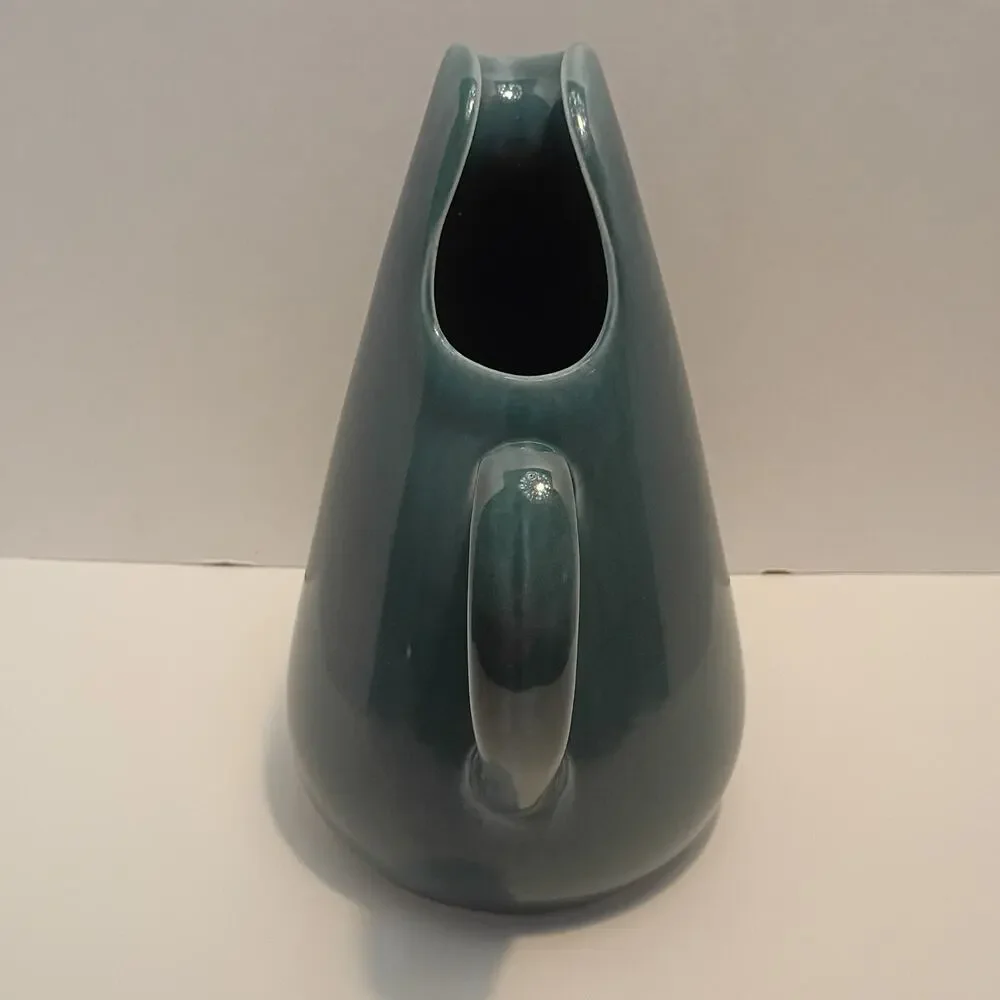 VTG Russel Wright Steubenville American MCM Water Pitcher Seafoam Blue 10.5